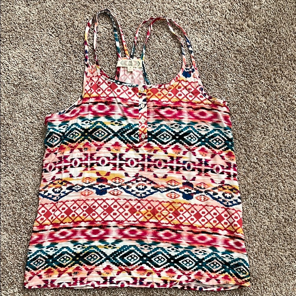Colorful Patterned Women's Top